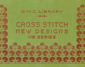 DMC Cross Stitch #2 c.1920 - Color Charts and Alphabets Used for Cross Stitch (PDF eBook Digital Download)