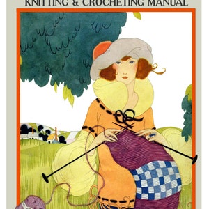 Fleisher's Knitting & Crocheting Manual #18 c.1921 (PDF Ebook - Digital Download) Huge 1920's Pattern Book