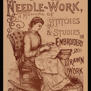 Jenny Juni's c.1885 Book of Needlework: Ein Handbuch der Stiche und Studien in der Stickerei und gezeichneten Arbeit viktorianische Stickerei (PDF eBook)