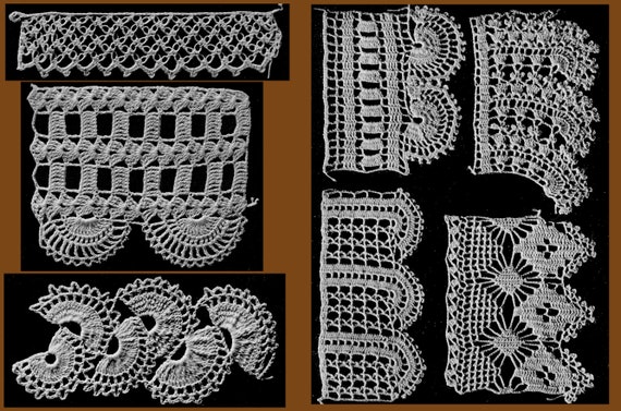 Vintage Crochet Edging Patterns King/'s Book of Edgings c.1912