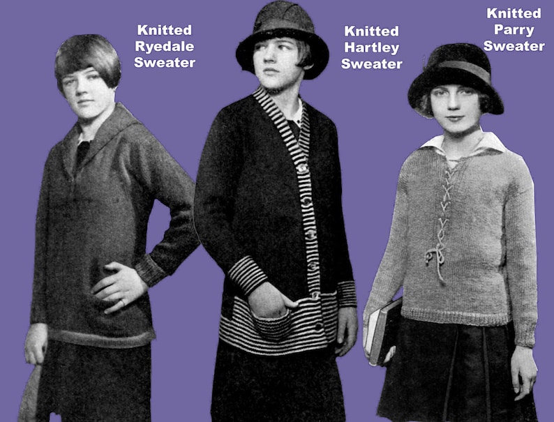 Fleisher's Knitting & Crochet Manual #22 c.1925 HUGE Pattern Book of 1920s Fashions for Women Men and Children eBook (PDF Download) image 17
