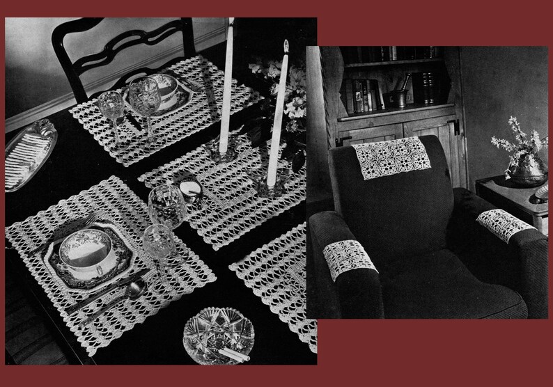 Doilies and Table Decor Decorative Crochet for Your Home Hiawatha #14 c.1945 PDF - EBook Digital Download