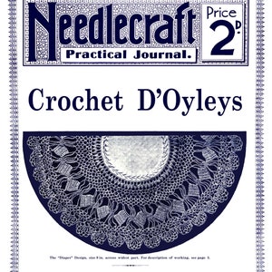 Needlecraft Practical Journal #19 (PDF - Ebook - Digital Download)  c.1902 - Crochet Doilies