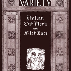 Carmela Testa Variety #1- Italian Cutwork & Filet Lace c.1921 (PDF eBook Digital Download)