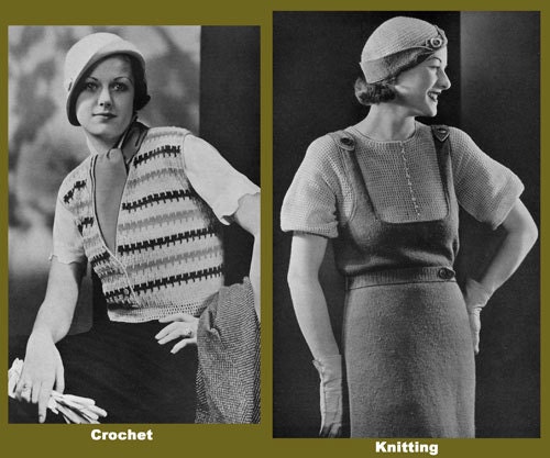 Fleisher's 17 C.1933 Hand Knitted Apparel for Town - Etsy UK