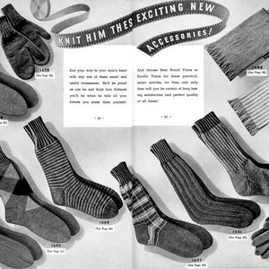 Bear Brand & Bucilla 316 C.1940 Forties Era Movie Star Hand Knitting ...