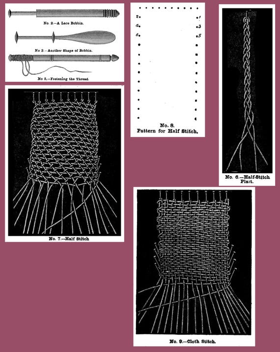 Weldon's Practical Torchon Lace Book #124 C.1894 Vintage Torchon