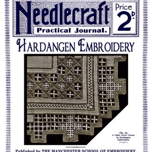 Needlecraft Practical Journal #47 c.1905 (PDF - EBook - Digital Download) - Hardanger Embroidery