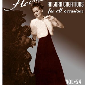 eBook #54 Fleisher's c.1938 Beautiful 1930's Instructions for Women's Hats, Mittens Sweaters eBook Modèles de tricot angora vintage (téléchargement PDF)