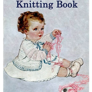 Fleisher&#39;s #105 c.1919 (PDF  EBook Digital Download) Vintage Knitting and Crochet Patterns for Baby