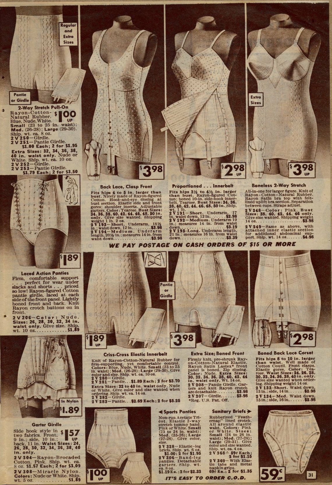 Vintage Catalog Bellas Hess C.1952 Fall & Winter Bargain Etsy