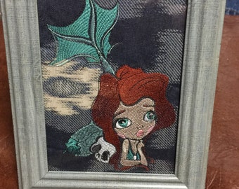 Embroidery Wall Art - Mermaid