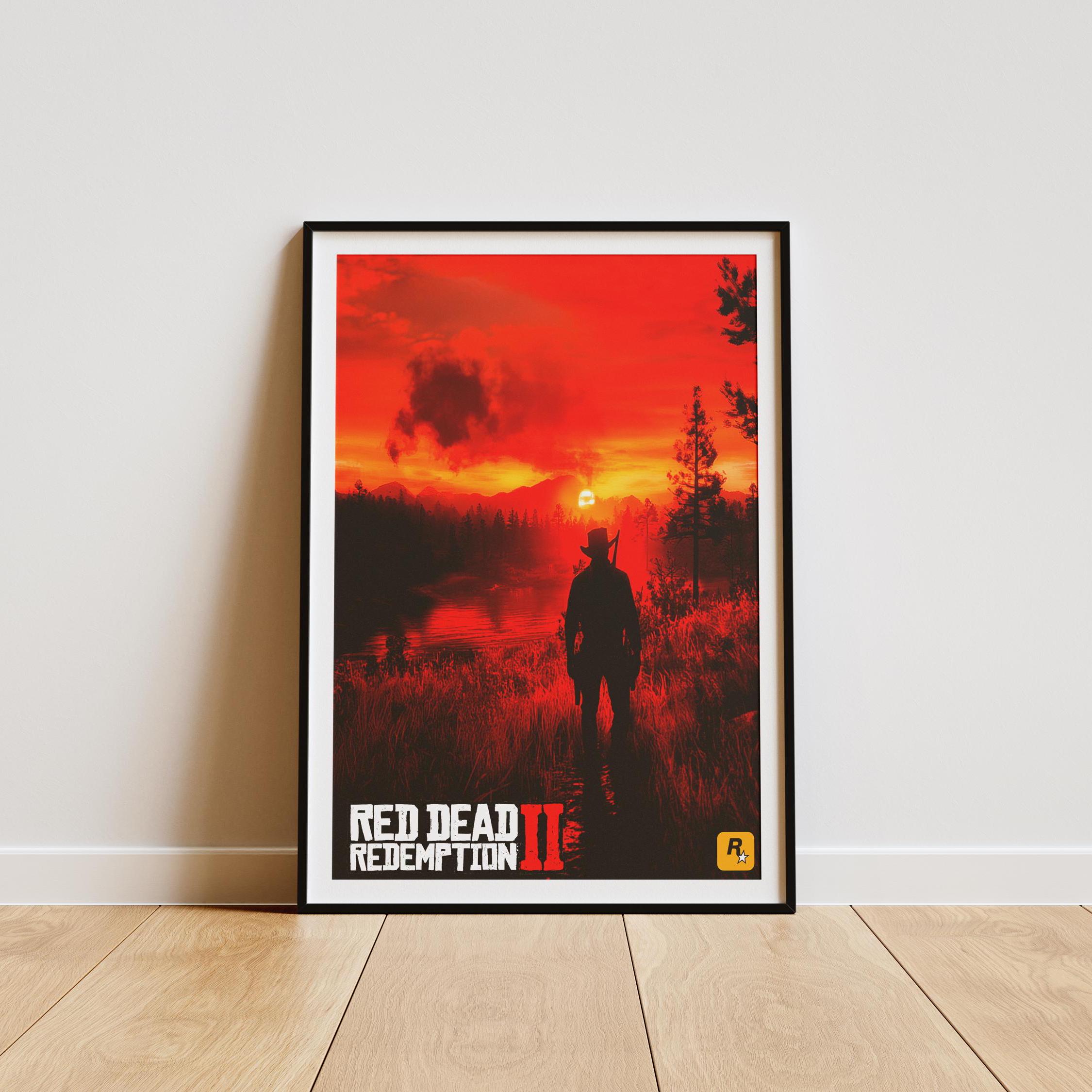 Red Dead Redemption 2 Poster - 9-teilige Leinwand Für Gamer Zimmer