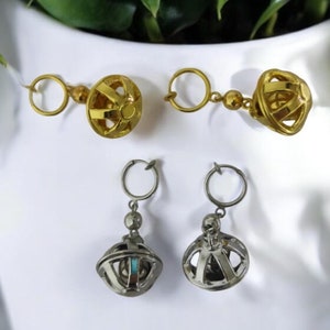 Gold Or Silver Anime Earrings/ Unisex Cosplay Earrings/ Elegant Anime Earrings/ Dangle Drop Earrings/ For Gift...