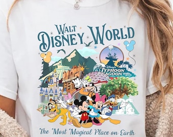 Disney World Vacation Shirt Mickey Mouse Magic Kingdom Epcot Animal Kingdom Tee Family Trip Outfit Most Magical Place on Earth Gift
