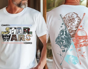 Comfort Colors® Star Wars Disney Shirt Retro Galaxy’s Edge T-Shirt with Darth Vader May the Force Be With You Tee Disney Trip Outfit Gift