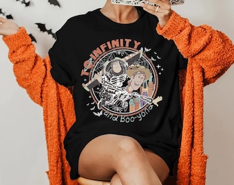Camiseta de Halloween To Infinity y Boo yond Retro Toy Story Disney Pixar Buzz Woody Tee Friends Disney Trip Tee Fiesta de Halloween Tee a juego