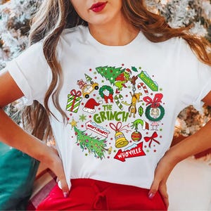 Whoville Grinch Christmas TShirt Festive Grinch and Max Holiday Tee, Cindy Lou Who Grinch Gift, Mount Crumpit Grinchmas Sweatshirt