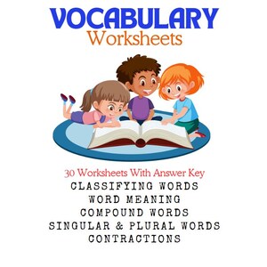2nd Grade Vocabulary Worksheets, Reading PDF Worksheets