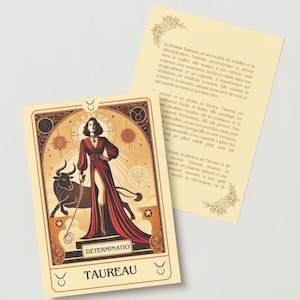 Carte Astrologique Féministe signe Taureau