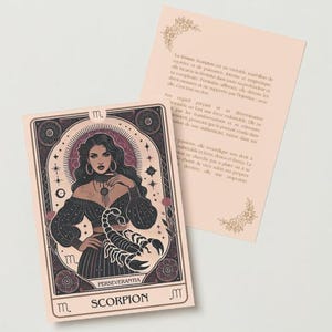Carte Signe Astro Scorpion