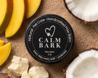 Calm Bark Dog Paw Balm | Natural Nose & Paw Butter for Dry Cracked Paws