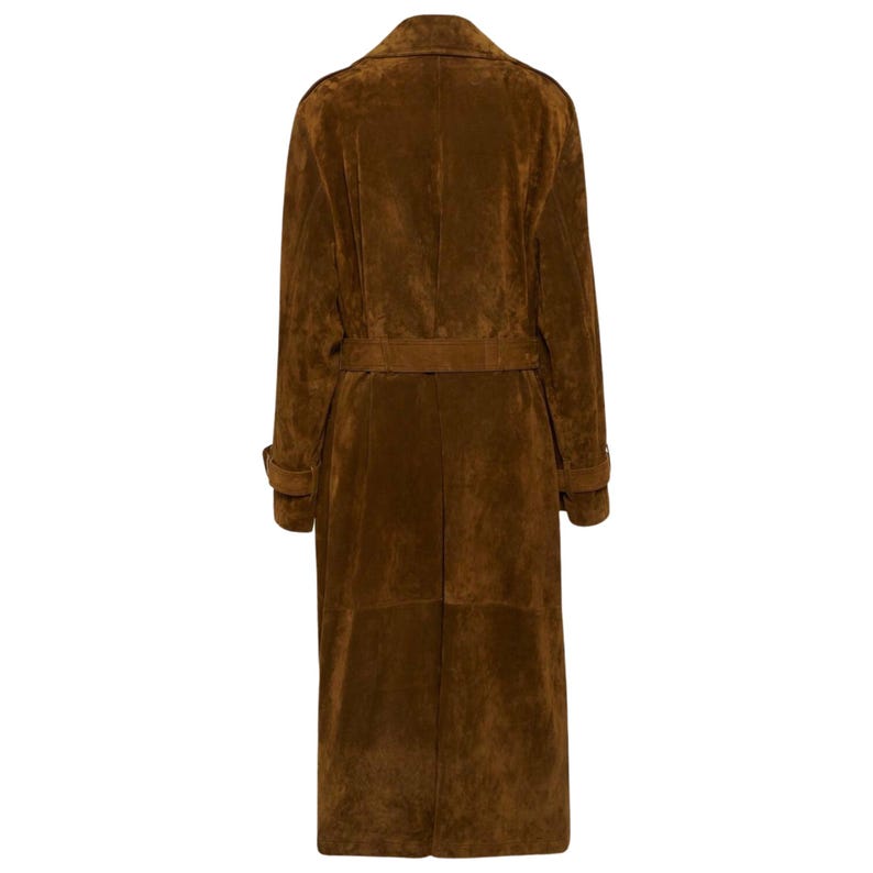 Suede Trench Coat