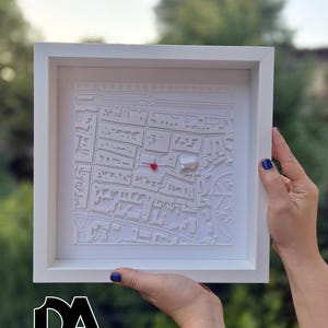 Personalized framed city map | Your special place as a 3D keepsake | Gift for couples image 10