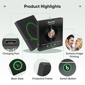 FridgeBeats Rahmenlose benutzerdefinierte Karte personalisierter Text Bunte Musik-Kühlschrankmagnet Aufkleber Speziell zum Valentinstag Neues 4.0 Upgrade