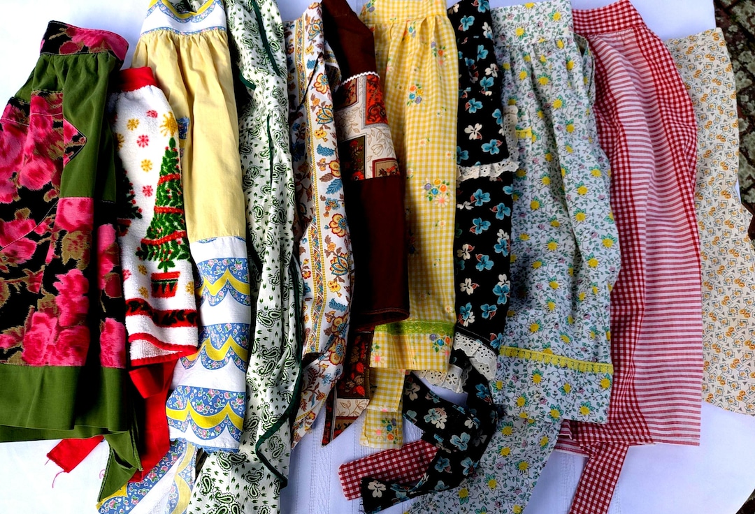 Assorted Aprons Assorted Vintage Aprons – Handmade Kitchen Decor, You Pick - Etsy