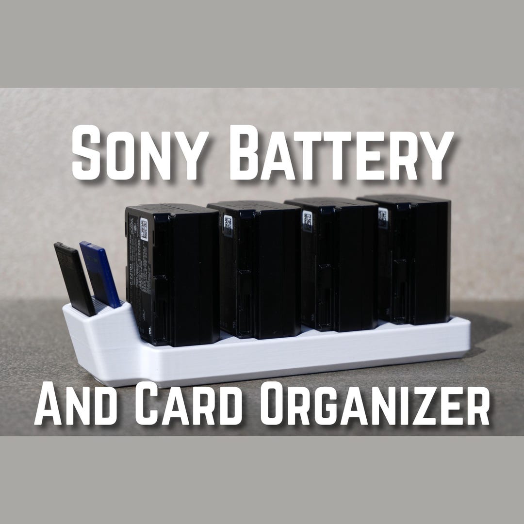 Sony NP-FZ100 Battery & SD Card Organizer | Holds 4 Batteries + 2 SD ...