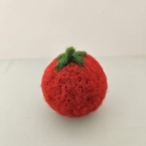 Miniature Felted Tomato Delight: Ideal Housewarming Present Under 20, handmade produce, mini vegetable