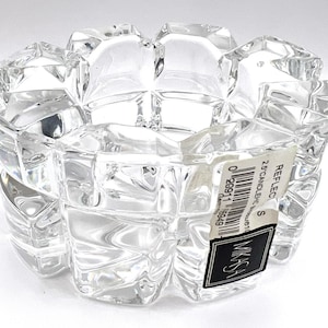 Mikasa Reflections Crystal Votive Candle Holder: Faceted Star Design