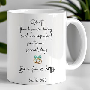 Custom Officiant Proposal, Wedding Officiant Gift, Engagement Gift, Wedding Gift Cup, Personalized Mug for Officiant, Wedding Party Gift