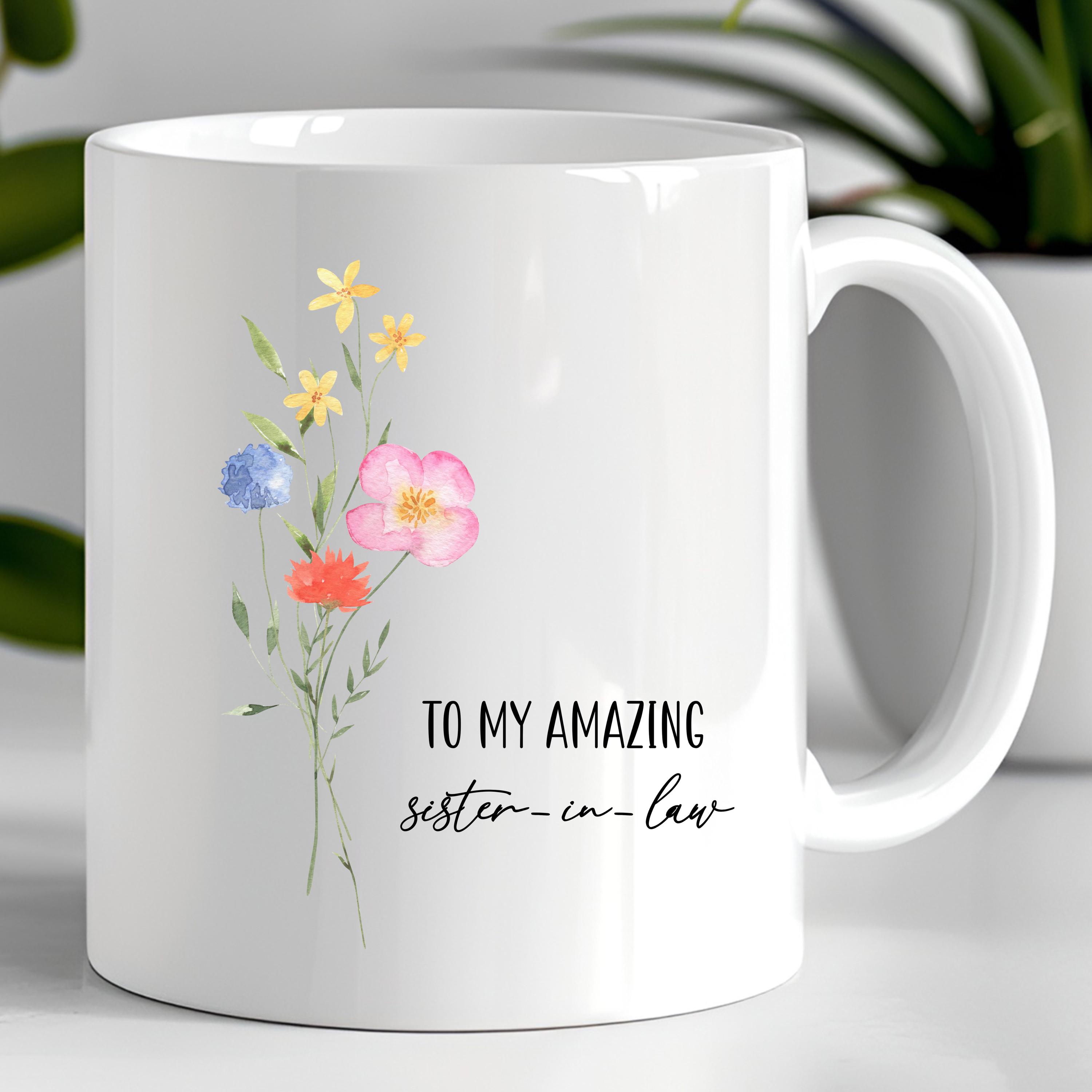 Custom Sister in Law Coffee Cup, Gift for Sister in Law, Sister of the Groom, Wedding Gift, Future Sister in Law, Birthday Gift Mug