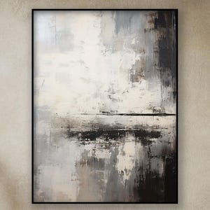 Elegant Neutral Tones, 100% Hand Painted, Abstract Oil Painting, Textured Canvas Art, Living Room Decor, Acrylic Painting For Home Or Office