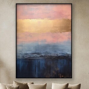 Colorful Sky, 100% Hand Painted , Abstract Oil Painting, Textured Canvas Art, Living Room Wall Decor, Acrylic Painting for Home Or Office