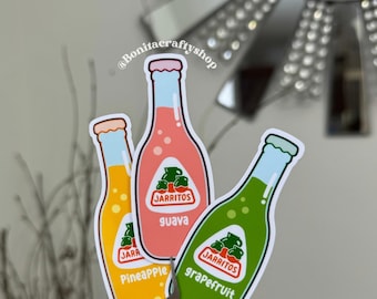 Mexican soda jarrito glossy waterproof sticker vinyl| Latina af Latinx sticker vinyl| Mexican culture drink sticker| Cute trendy decal| MX