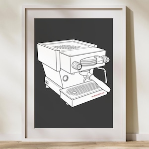 La Marzocco digitale poster LaMarzocco Wall Art espressomachine digitale print Espressoposter La Marzocco Linea print