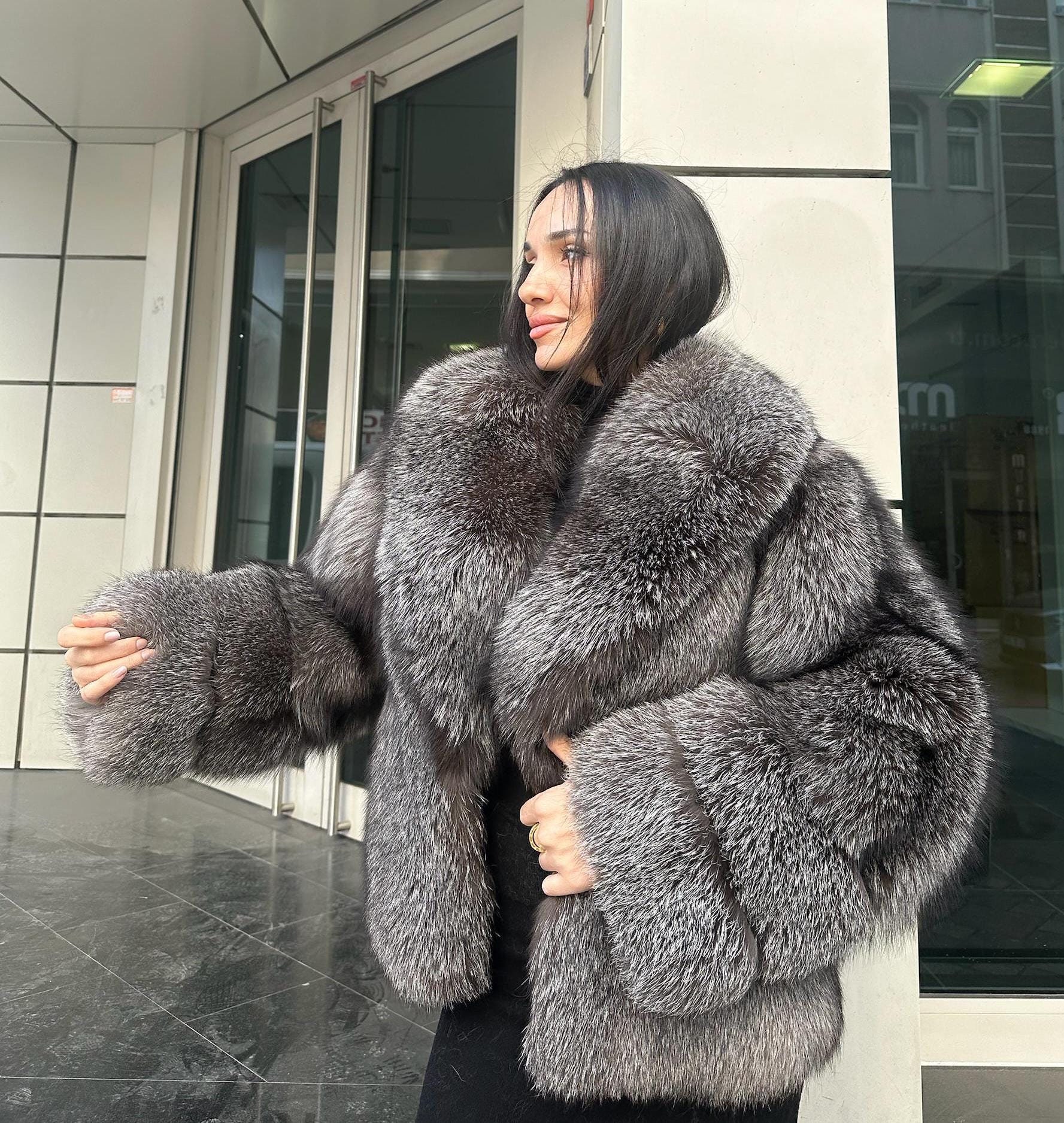 Rot grau fuchs mantel