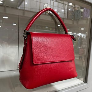 Rote Damen Umhängetasche Jumbo Ledertasche, Slouchy Hobo Bag, Echte Lammleder Ledertasche für Frauen - Kleine Extra Space -Slouchy Hobo