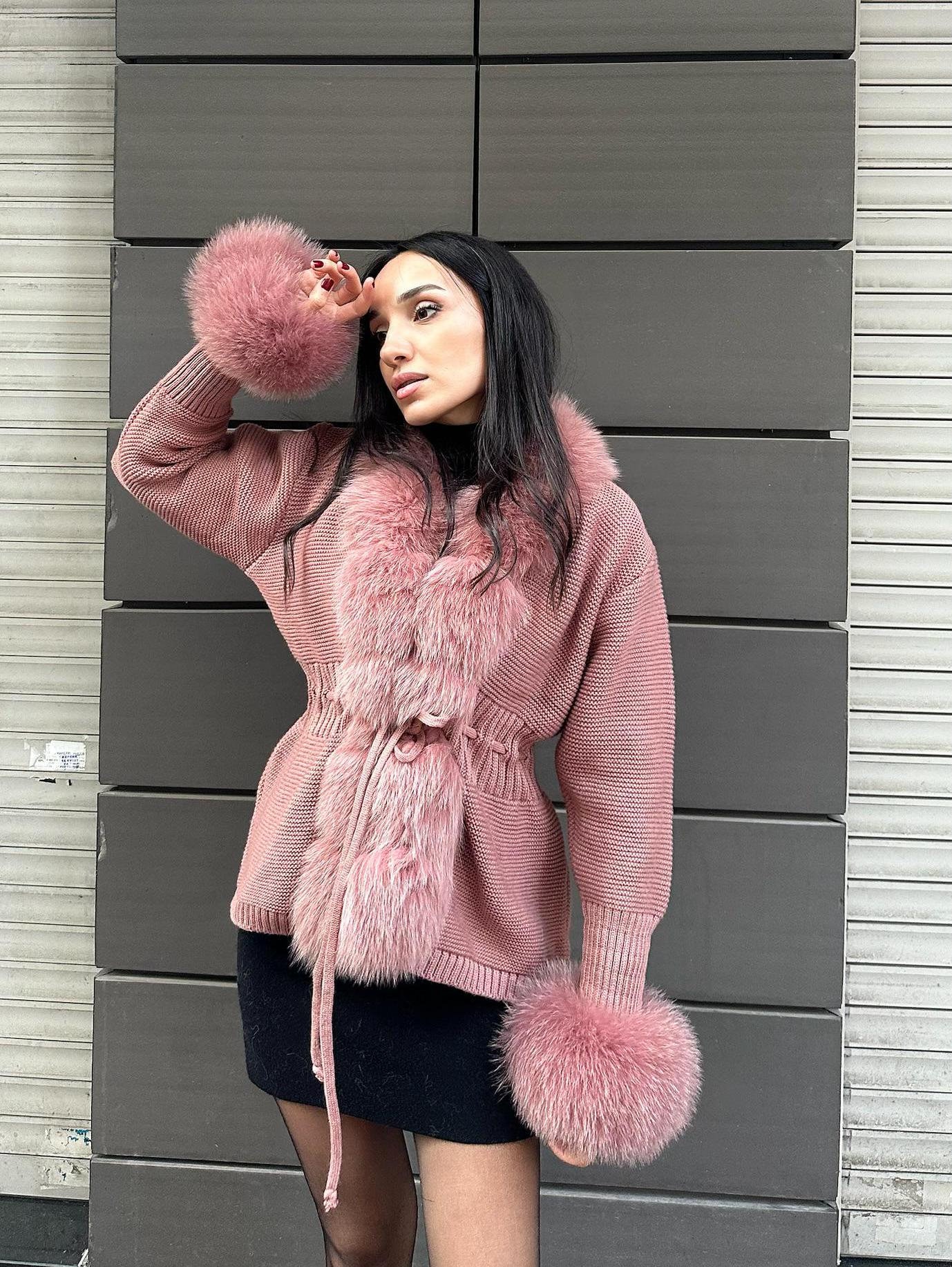 ジャケット・アウター Fake Mink Long Cota Fake Mink Fur Coat - Etsy