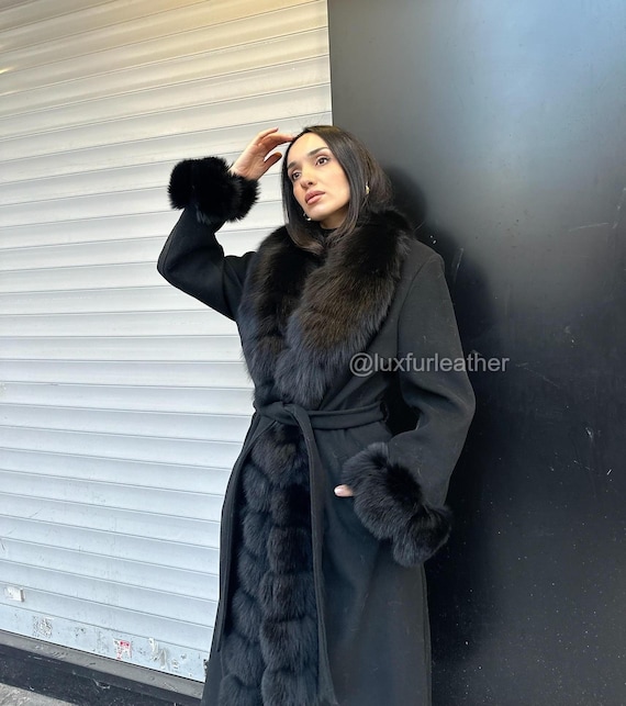 Kaschmir Wintermantel Wollmantel Jacke Designer Damen Mantel Lang