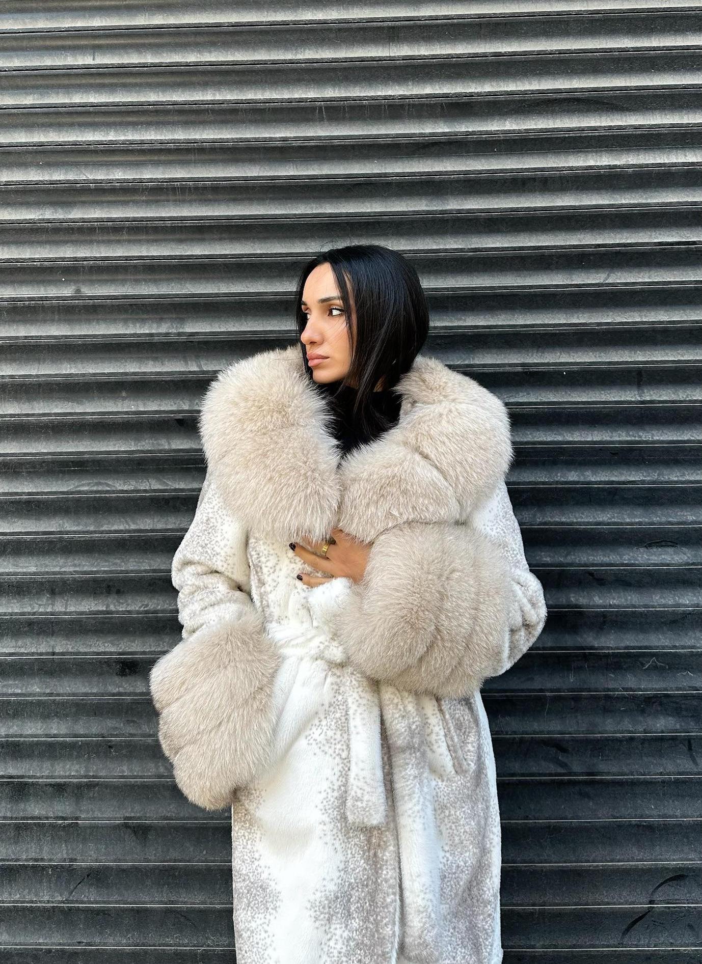 Big Collar Fur Coat