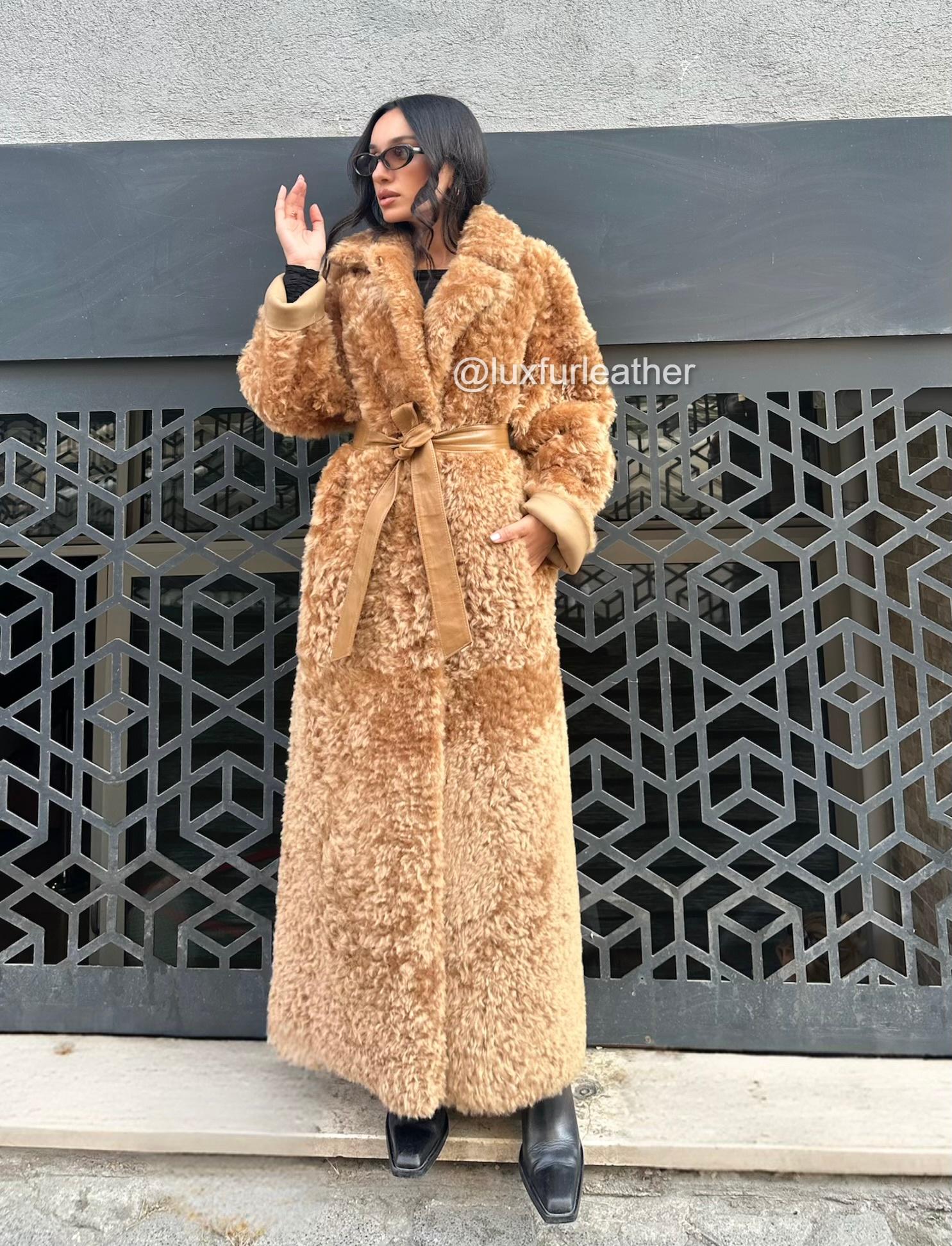 Silver fox fur reversible coat - Etsy 日本