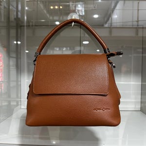Braune Damen Umhängetasche Jumbo Ledertasche, Slouchy Hobo Bag, Echte Lammleder Ledertasche für Frauen - Kleine Extra Space - Slouchy Hobo