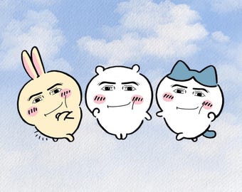 Chiikawa Hachiware Usagi Sticker | Kiss-Cut Vinyl Sticker