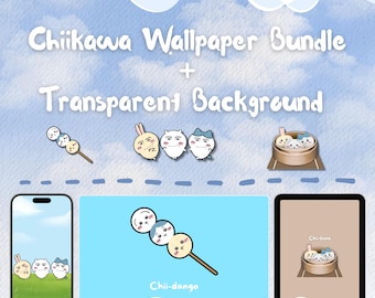 Chiikawa Kawaii Wallpaper Bundle – iPhone, iPad, Android, Laptop, Desktop – Digital Download