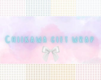 Chiikawa Gift Wrap Set, 8 Printable Digital Wrapping Papers, Instant Download