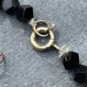 Victorian Mourning French Jet Choker and Drop Earrings Set image 3